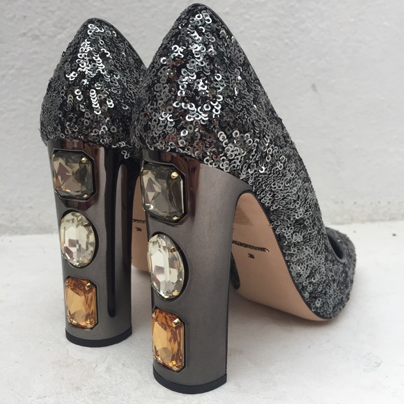 Dolce & Gabbanna Sequined Crystals Jackie Pumps - Picture 2 of 8